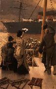 James Tissot Goodbye, on the Mersey, oil on canvas